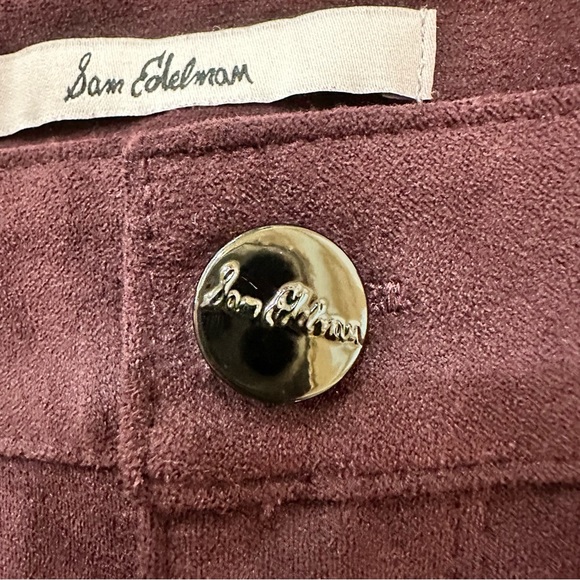 Sam Edelman The Stiletto High Rise Skinny Ankle Jeans Womens 4 Garnet Suede - Picture 15 of 16